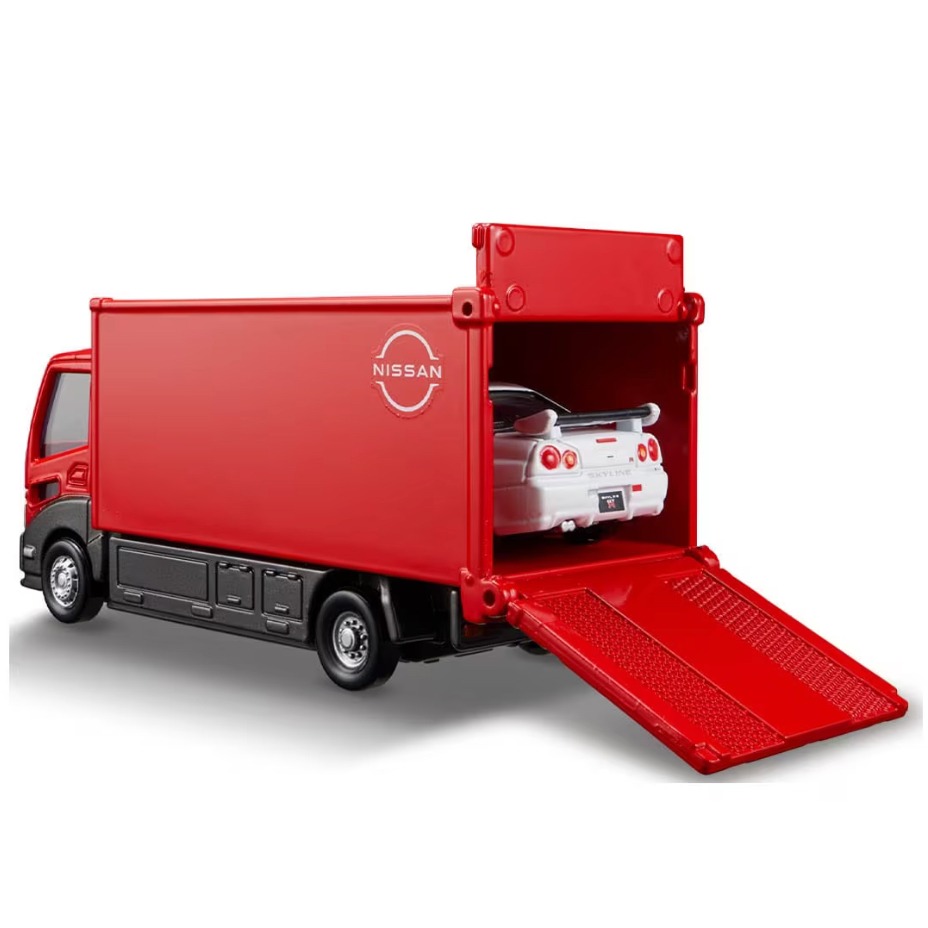 《GTS》純日貨TOMICA 多美小汽車 PRM 戴運車日產 Skyline GTR Vspec2Nur 912590-細節圖3