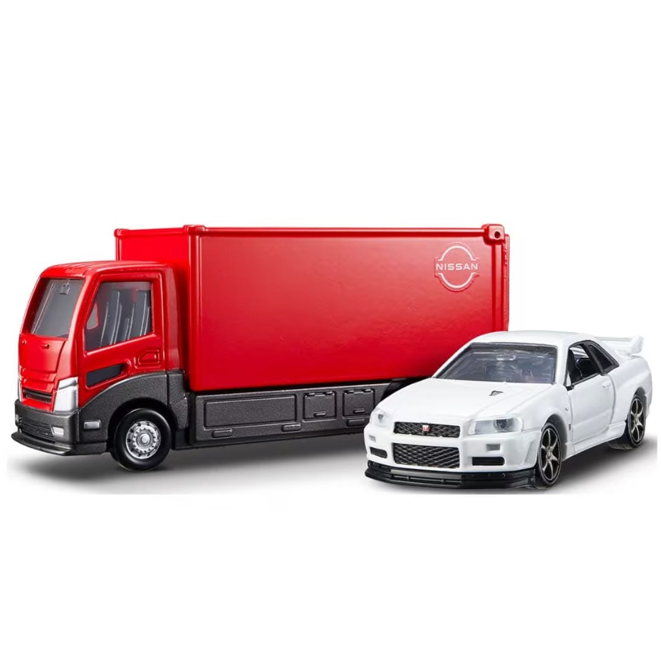 《GTS》純日貨TOMICA 多美小汽車 PRM 戴運車日產 Skyline GTR Vspec2Nur 912590-細節圖5