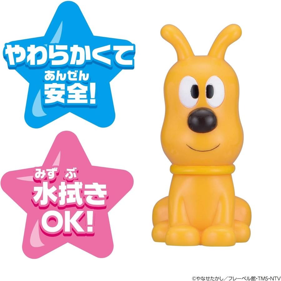 《GTS》BANDAI ANPANMAN 麵包超人 嗶啵發聲玩具 名犬起司 發聲軟膠公仔 925572-細節圖2