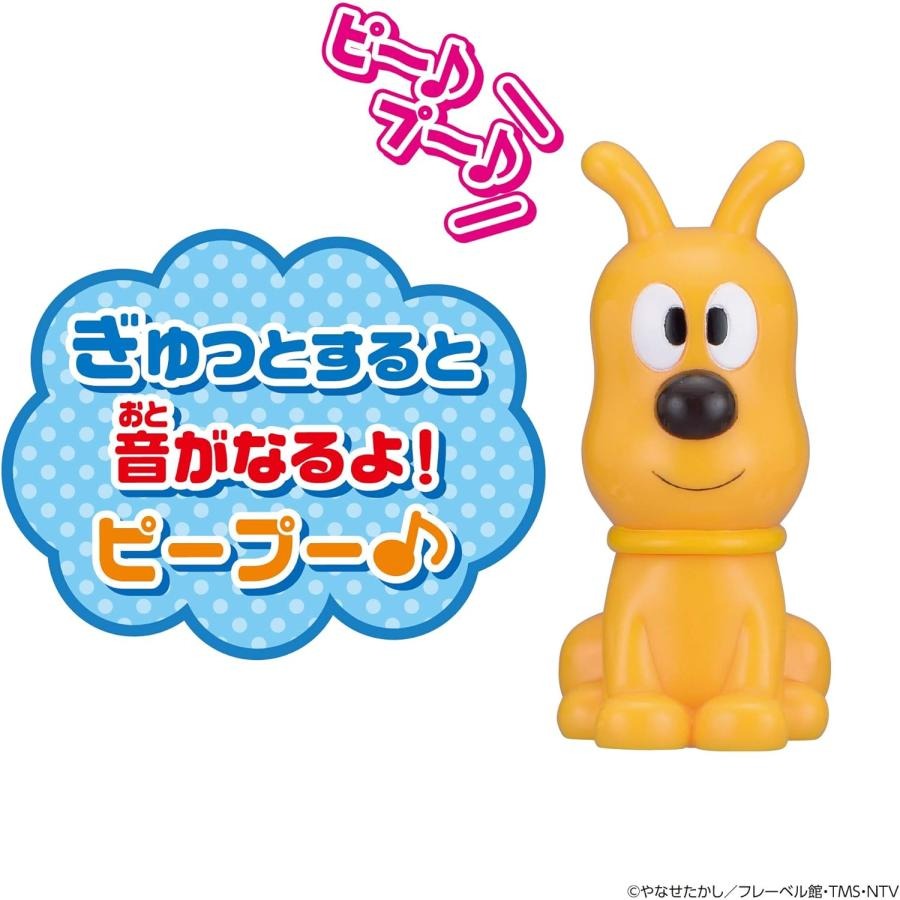 《GTS》BANDAI ANPANMAN 麵包超人 嗶啵發聲玩具 名犬起司 發聲軟膠公仔 925572-細節圖3