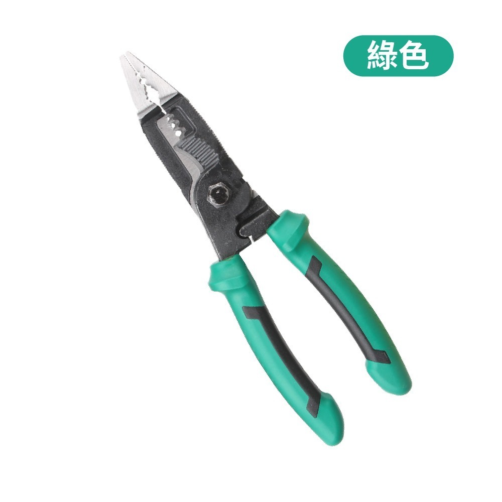 六合一 電工鉗 高硬度 多功能鋼絲鉗 老虎鉗 鋼絲鉗 電工鉗 尖嘴鉗 斜嘴鉗 斷線鉗 剪切 剝線【森森機具】-細節圖2