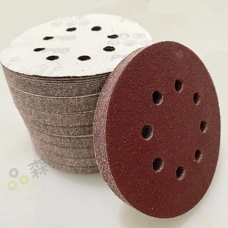 【Komori森森機具】5寸8孔自粘式圓砂紙 125 拋光砂紙 圓盤砂紙 打磨機自粘砂紙打磨牆面砂紙批發打磨機 砂紙-細節圖9