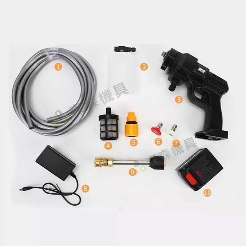 高壓清洗機 電動水槍 洗車機高壓清洗機 牧田款 電動洗車水槍 無線便攜式水槍 電動洗車機 洗車水槍 【森森機具】-細節圖9