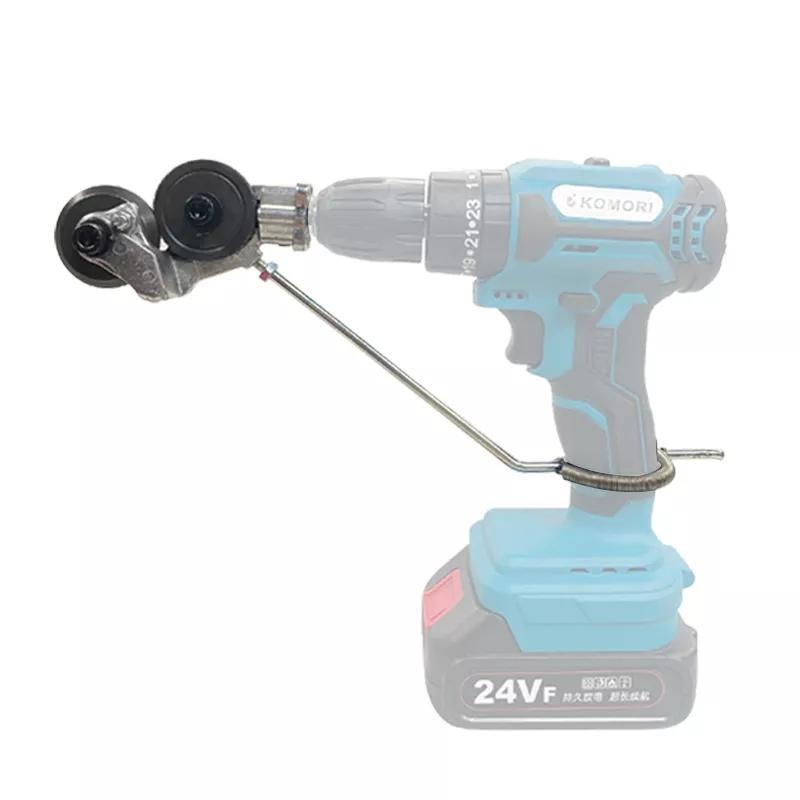 電鑽剪板器 剪板器 金屬板切割器改裝剪板器 電鑽改裁板器 電動裁剪機 多功能裁剪器 1.7mm以下金屬板剪切【森森機具】-細節圖2