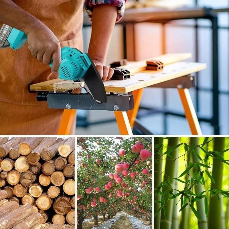 鋰電鏈鋸機 電鋸 充電式鏈鋸機 電鏈鋸 伐木鋸 4吋/6吋  電動鏈鋸 鋰電鋸 鋰電鏈鋸 鋸木頭 鋸子 【森森機具】-細節圖5