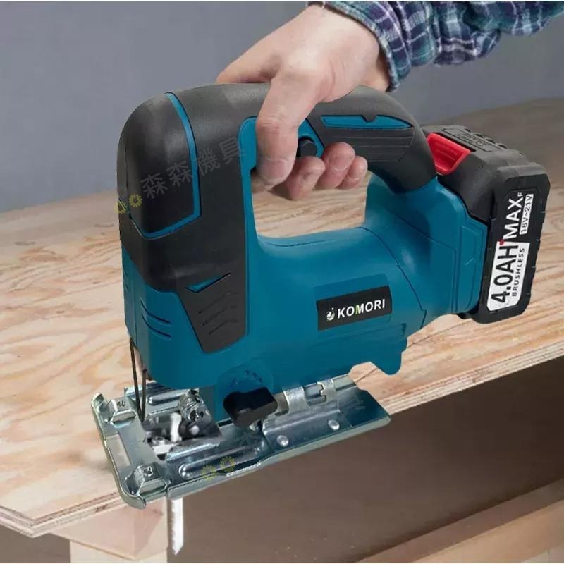 牧田18v 通用款 曲線機 線鋸機 鋰離子無繩功率 直鋸機 角度可調 切木板 切曲線 往復鋸【森森機具】-細節圖6