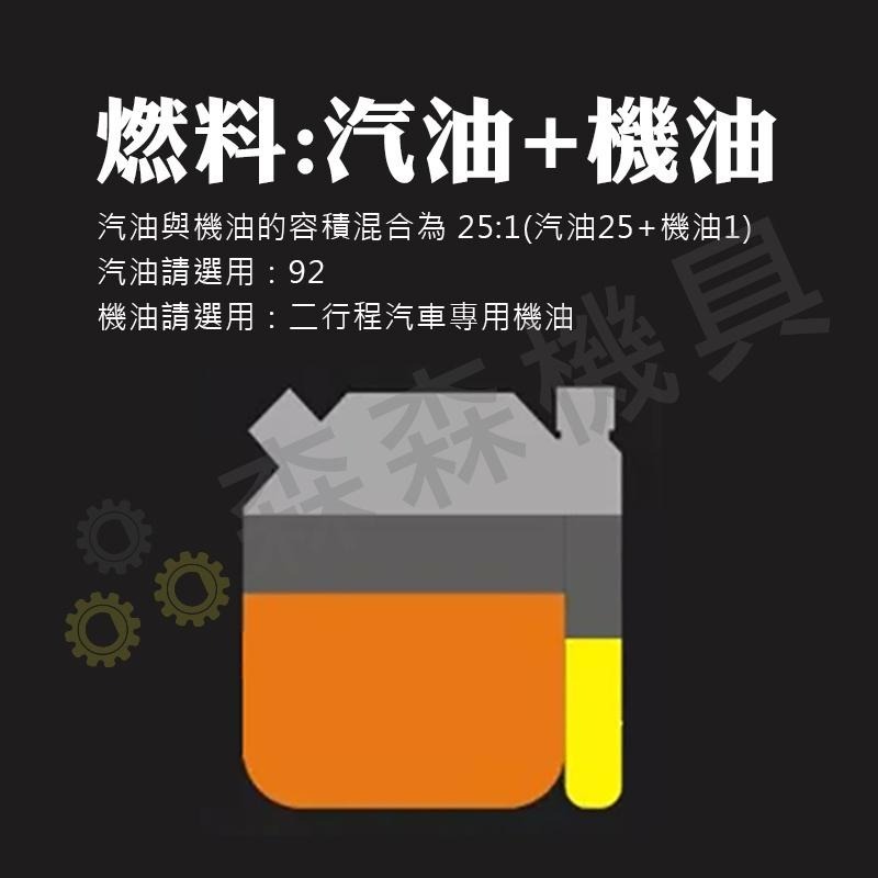 割草機 除草機 42cc 打草機 二行程割草機 側掛式 汽油割草機 硬管割草機 引擎割草機 肩掛割草機【森森機具】-細節圖3
