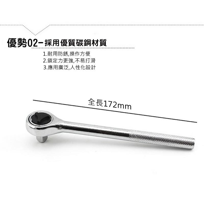 機修套筒組 套筒 手動扳手工具組 工具組 2分 3分 手動工具 手動扳手工具40件組 維修工具 機修工具【森森機具】-細節圖7