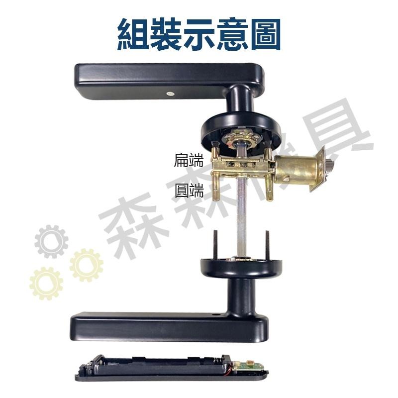 門把鎖 三合一門把鎖 智能鎖 門鎖 密碼鎖 智慧鎖 辦公室指紋鎖 房間門指紋鎖 家用指紋鎖 智能指紋 數位鎖【森森機具】-細節圖9