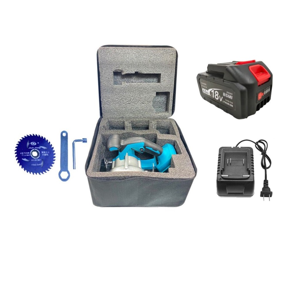 木材切割機 磁磚切割機 5吋 無刷電動圓鋸 手提切割機牧田款 鋰電單手電圓鋸 多功能切割機 小型切割機【森森機具】-規格圖9