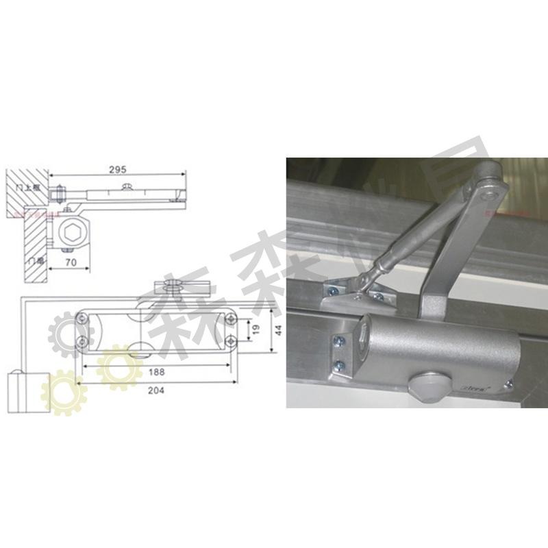 門弓器 自動關門器 閉門器 緩衝閉門器 門弓 關門器 自動關門 防火門 鋁門 液壓緩衝門弓器 快速出貨【森森機具】-細節圖7