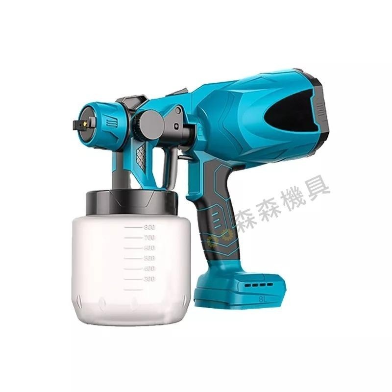 鋰電噴漆槍 電動噴漆槍 無線噴漆 便攜式噴漆槍 牧田款 電動乳膠漆噴塗機 油漆塗料噴漆 自動噴漆【森森機具】-細節圖2