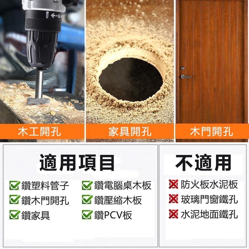 開孔器 六角柄開孔器 木頭開孔器 木工開孔器 6.35mm專業級16-25mm加長螺旋型 木板木頭塑料木材擴【森森機具】-細節圖3