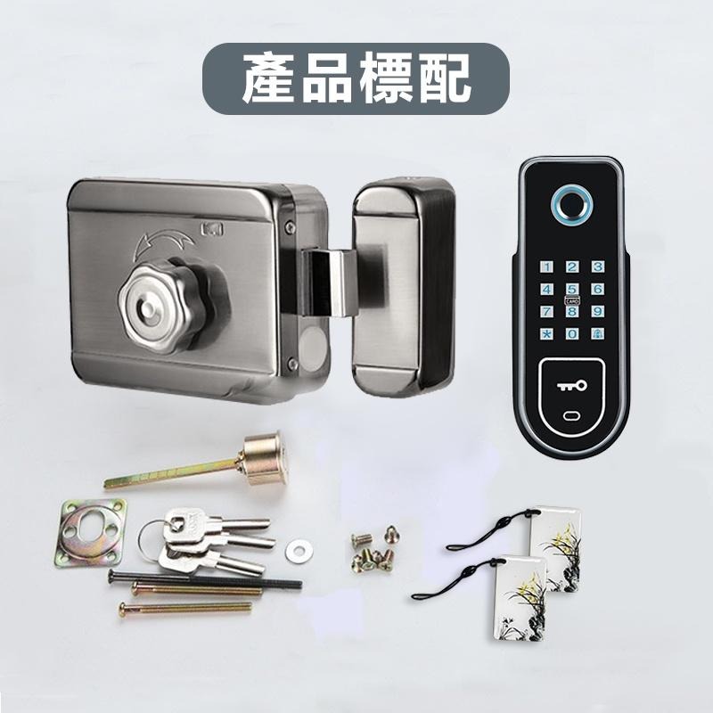 指紋密碼鎖 指紋鎖 密碼鎖 電控鎖 電子鎖 鐵門木門 不銹鋼鎖 悠遊卡可用 免佈線 門禁鎖 密碼 智能【森森機具】-細節圖2