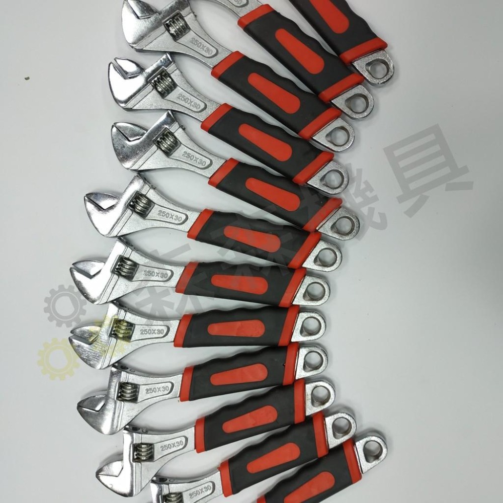 扳手 活動扳手 手動扳手 帶刻度 防滑設計 10寸/8寸活動扳手 手動工具 家用工具【森森機具】-細節圖2