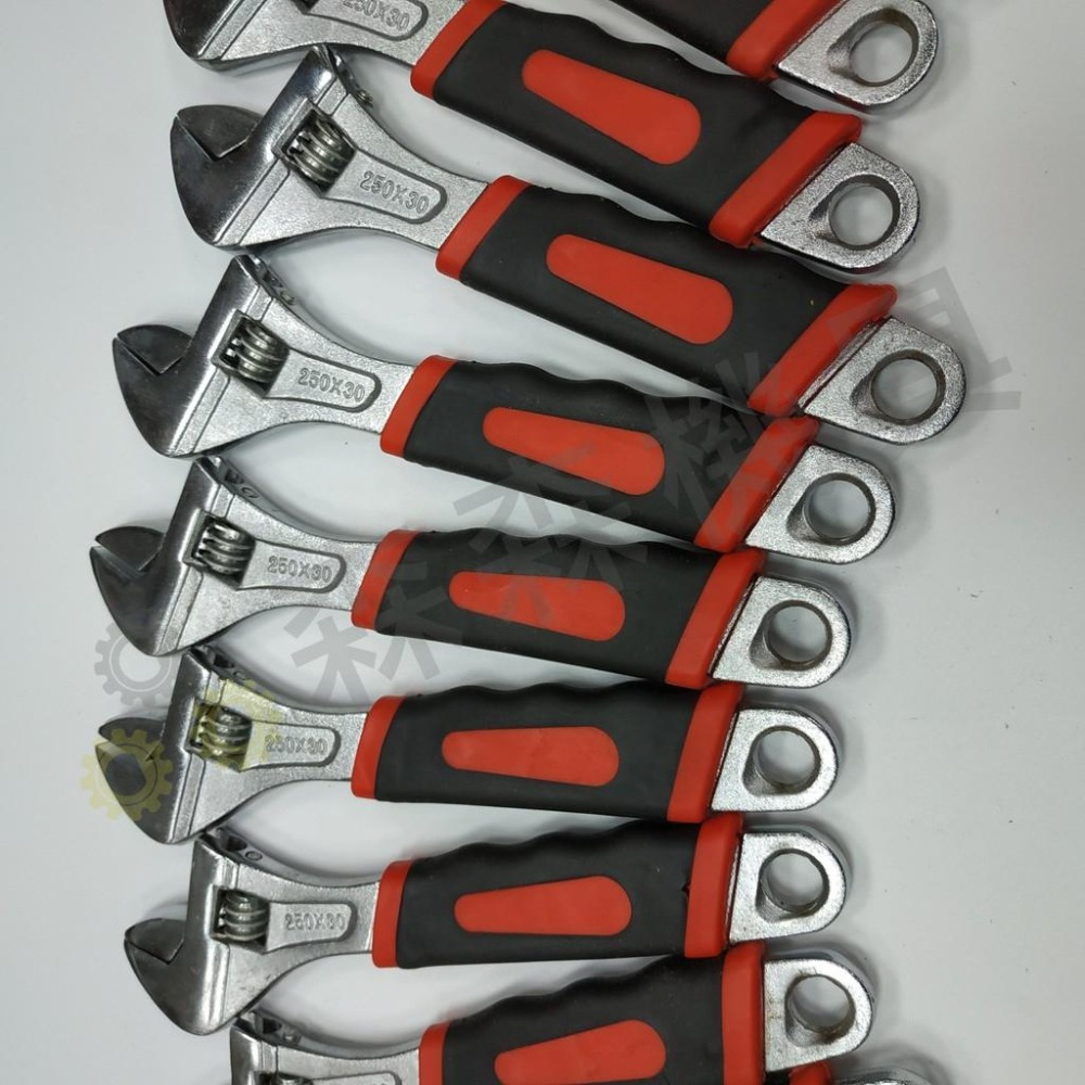 扳手 活動扳手 手動扳手 帶刻度 防滑設計 10寸/8寸活動扳手 手動工具 家用工具【森森機具】-細節圖3