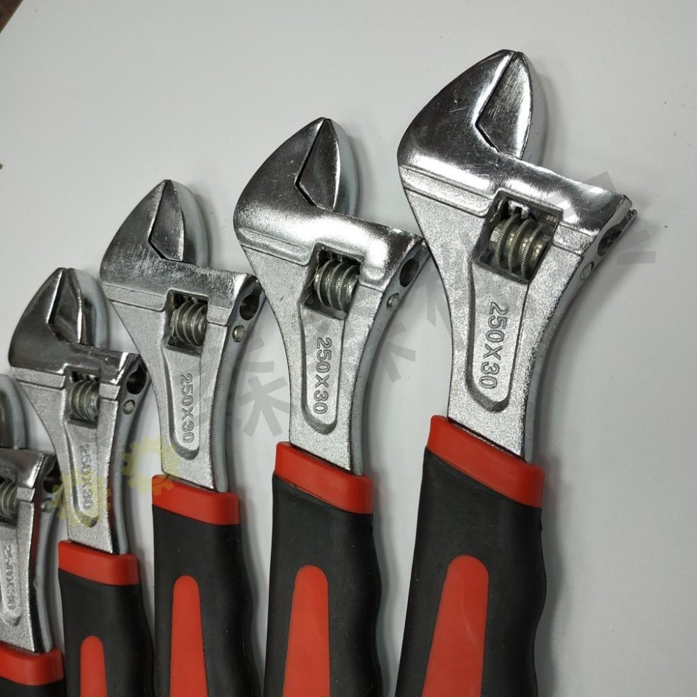 扳手 活動扳手 手動扳手 帶刻度 防滑設計 10寸/8寸活動扳手 手動工具 家用工具【森森機具】-細節圖4