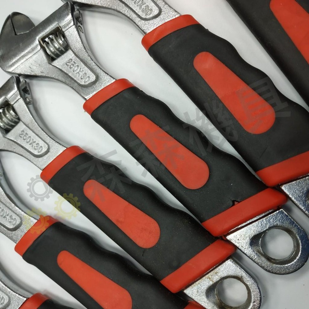 扳手 活動扳手 手動扳手 帶刻度 防滑設計 10寸/8寸活動扳手 手動工具 家用工具【森森機具】-細節圖5