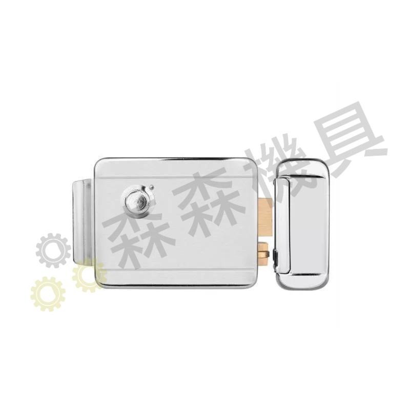 門禁電控鎖 電控鎖 便當鎖 不銹鋼門鐵門鎖 公寓鎖 靜音鎖 電鎖金屬齒輪 門禁出租屋鎖門窗鎖 防盜門鎖【森森機具】-細節圖2