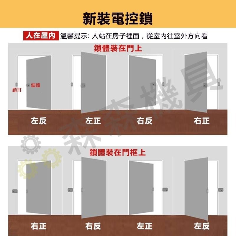 門禁電控鎖 電控鎖 便當鎖 不銹鋼門鐵門鎖 公寓鎖 靜音鎖 電鎖金屬齒輪 門禁出租屋鎖門窗鎖 防盜門鎖【森森機具】-細節圖9