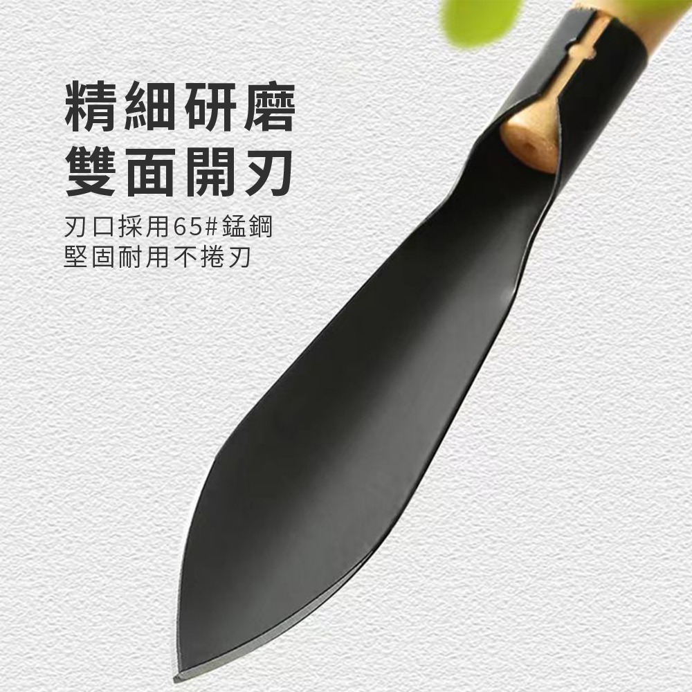 【Komori森森機具】錳鋼園藝鏟 小鏟子 鏟花 小鐵鍬 洛陽鏟 農用鋼鍬 挖樹鏟 尖鏟 平鏟 挖土挖野菜 木柄-細節圖7