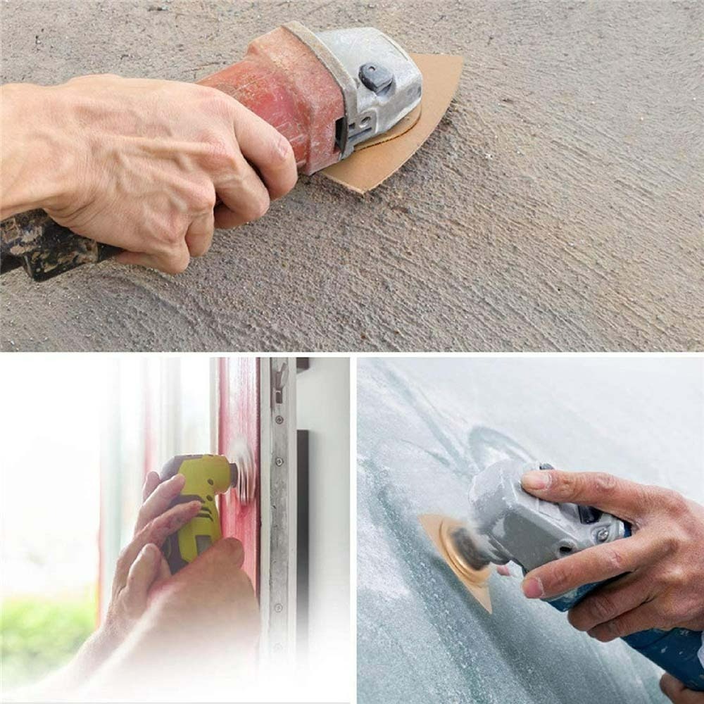 【Komori 森森機具】磨切機 三角砂紙 電動磨切機 萬用寶 魔鬼氈三角砂紙 切石機 磨石機 磨削機-細節圖2