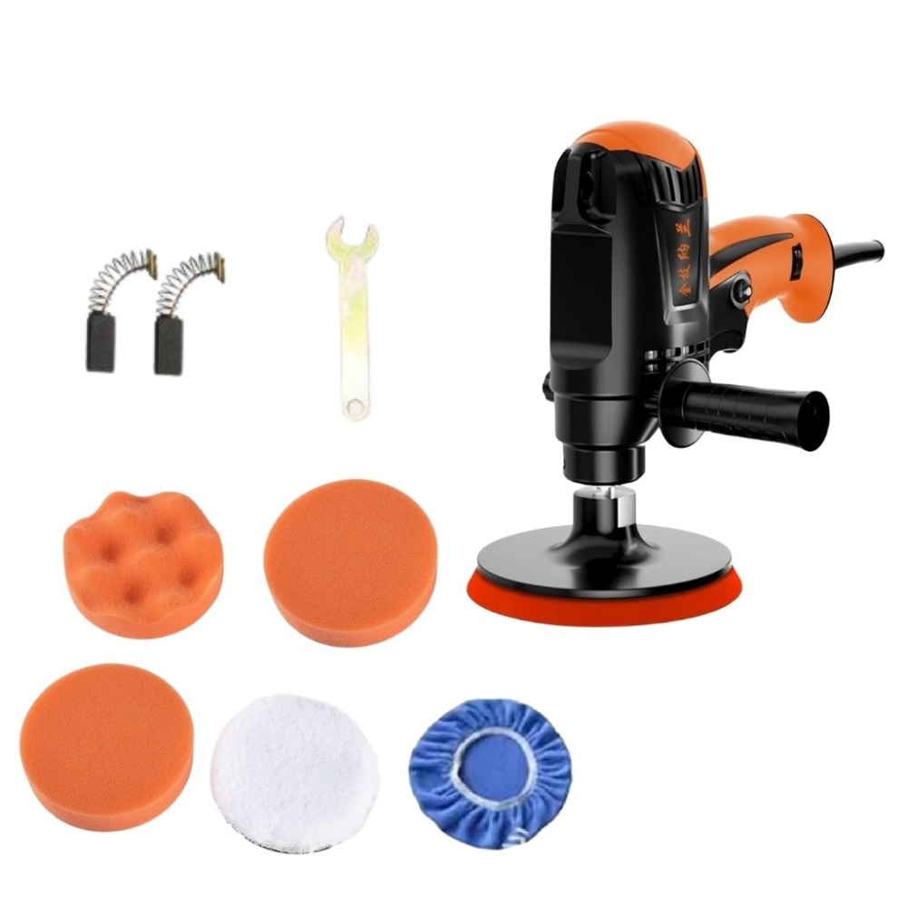 現貨 110V 大理石拋光 汽車打蠟拋光配件 油漆拋光 汽車拋光機 電動打蠟機 電動拋光機 無線打蠟機 【森森機具】-規格圖5
