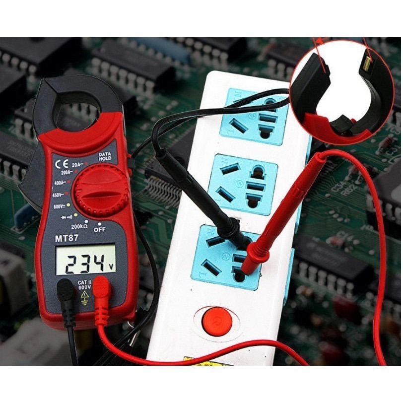 勾表 手持式 液晶數字 鉗形電流表 勾表式 數位式 電壓 電阻 電流 三用電錶 袖珍型電表 MT-87【森森機具】-細節圖3