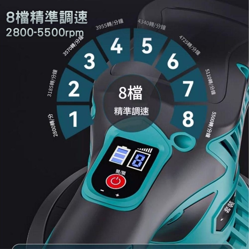 【Komori 森森機具】現貨 牧田款 21V汽車美容鋰電拋光機 汽車拋光機 拋光機 打磨機 研磨機 抛光機 磨光機-細節圖2