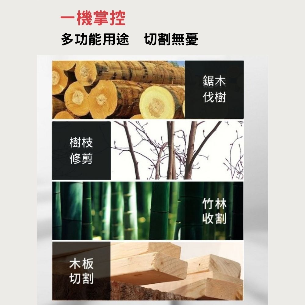 【Komori 森森機具】 牧田款 無刷8吋油壺款電鏈鋸 鋰電電動鋸 手持戶外锂電樹木果園修枝電動鋸-細節圖8