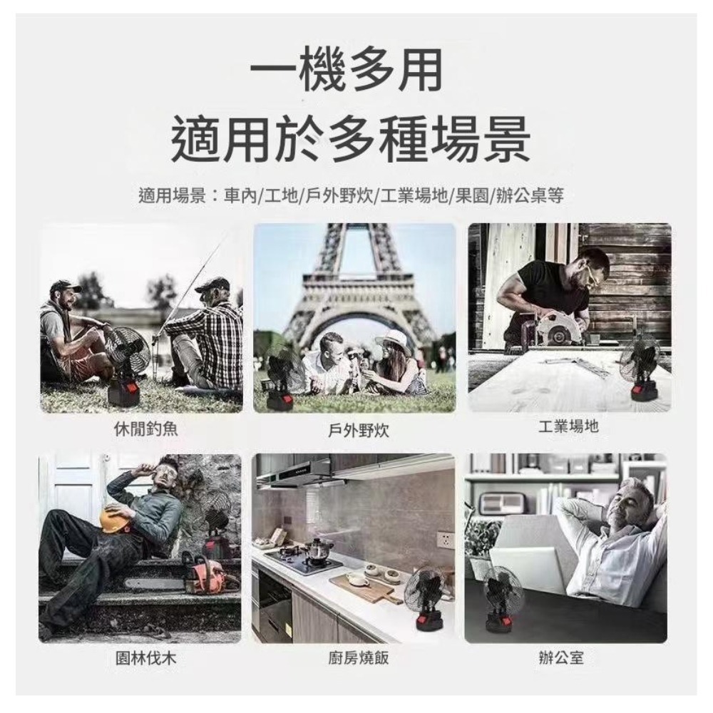 【Komori 森森機具】鋰電電風扇 牧田電池通用風扇 充電風扇 電風扇 戶外電扇無線電扇 迷你風扇 移動電扇 隨身風扇-細節圖2