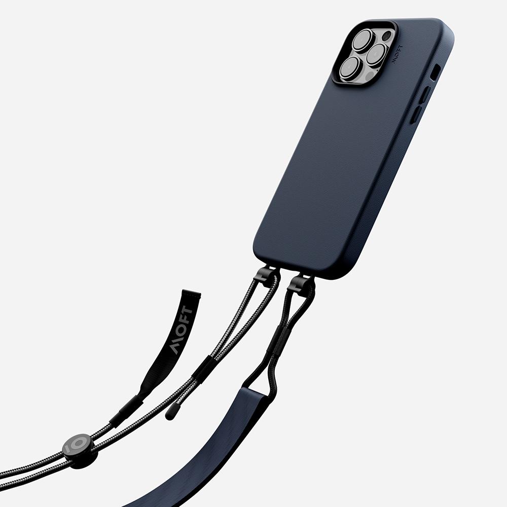 美國 MOFT 磁吸皮革防摔手機殼 + 可調節手機掛繩 iPhone 14 Pro Max (套組)-細節圖4