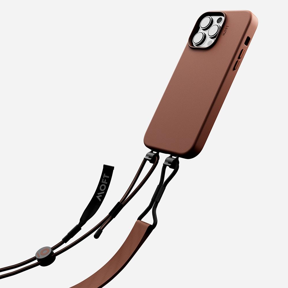 美國 MOFT 磁吸皮革防摔手機殼 + 可調節手機掛繩 iPhone 14 Pro Max (套組)-細節圖5