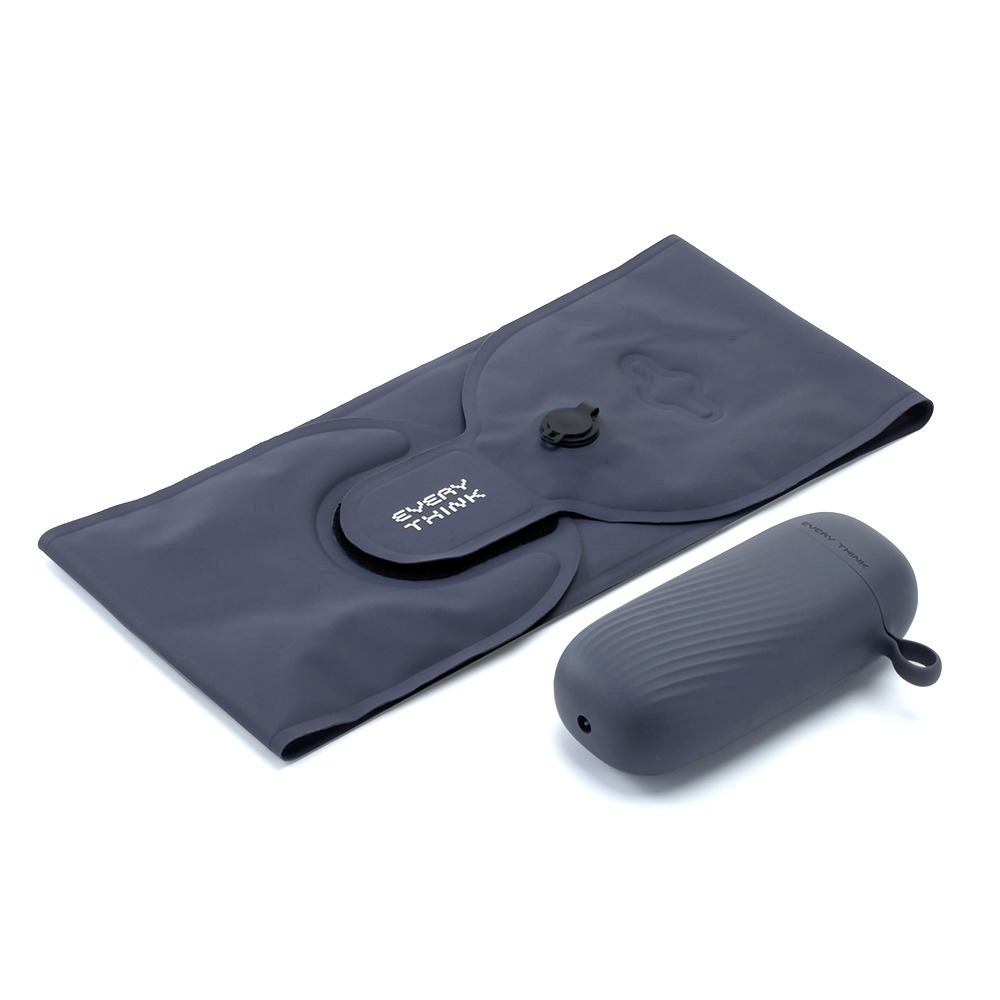 EVERY THINK｜捲捲充氣護頸枕 口袋旅行枕 10秒快速充氣 環繞支撐 軟硬可調 多色可選-規格圖10