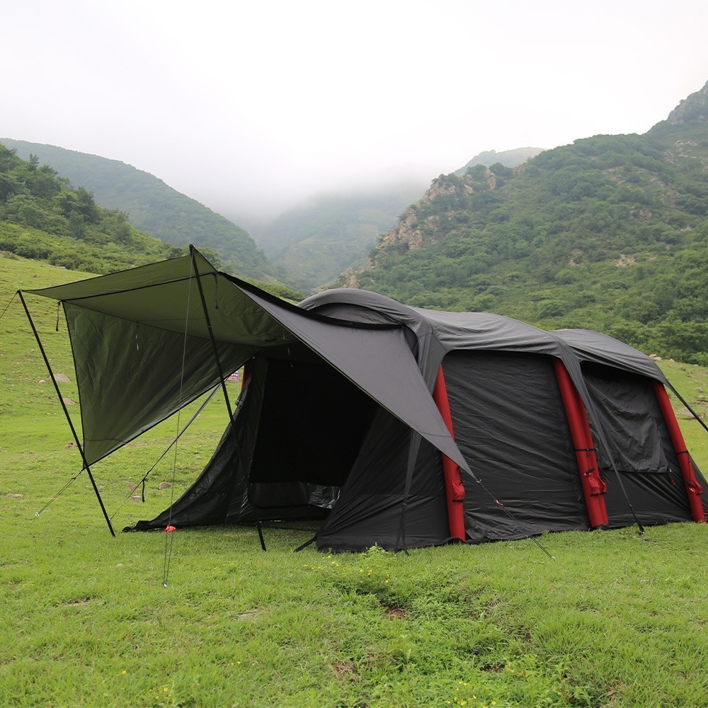 Aerogogo｜一鍵充氣黑翼隧道帳 大空間8分鐘快速搭建 (附贈GIGA PUMP80充氣幫浦)-細節圖2