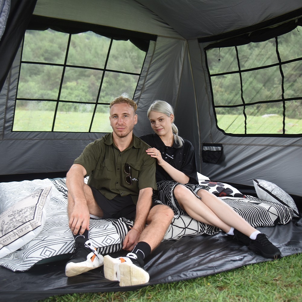 Aerogogo｜一鍵充氣黑翼隧道帳 大空間8分鐘快速搭建 (附贈GIGA PUMP80充氣幫浦)-細節圖4