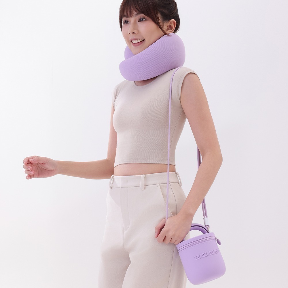 EVERY THINK｜安心守護U型枕 360度環繞護頸 附收納包及掛繩 多色可選-細節圖6