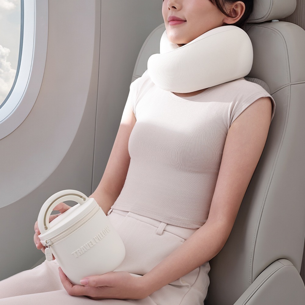 EVERY THINK｜安心守護U型枕 360度環繞護頸 附收納包及掛繩 多色可選-細節圖7