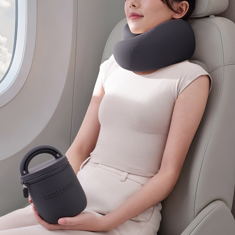 EVERY THINK｜安心守護U型枕 360度環繞護頸 附收納包及掛繩 多色可選-細節圖8