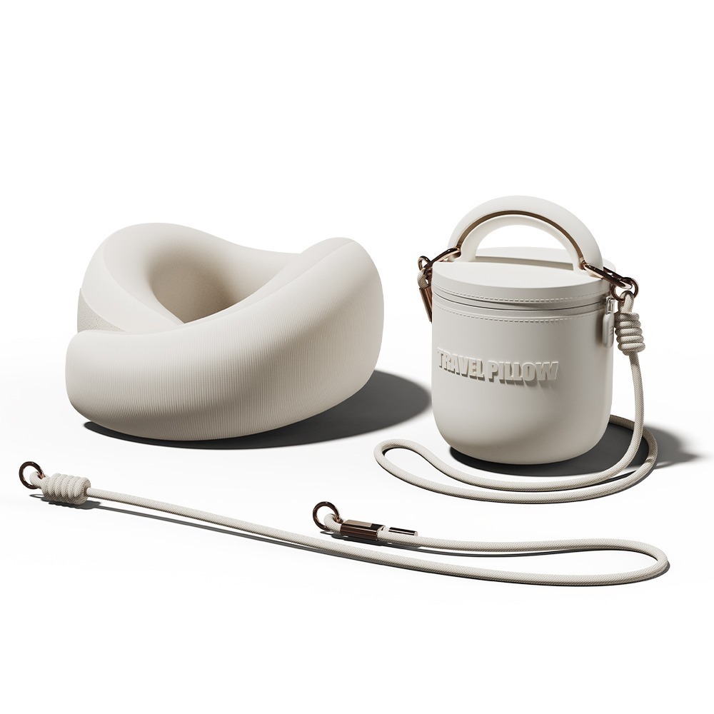 EVERY THINK｜安心守護U型枕 360度環繞護頸 附收納包及掛繩 多色可選-規格圖8