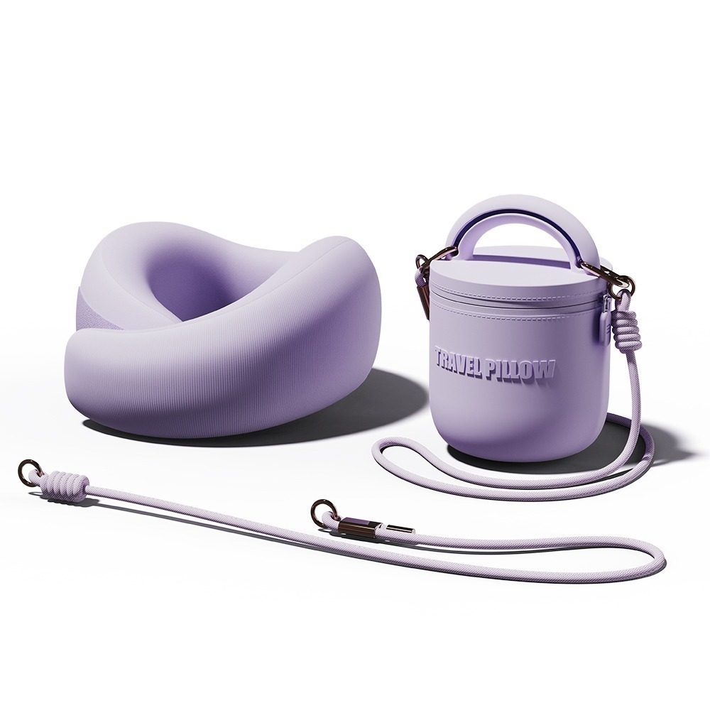 EVERY THINK｜安心守護U型枕 360度環繞護頸 附收納包及掛繩 多色可選-規格圖8