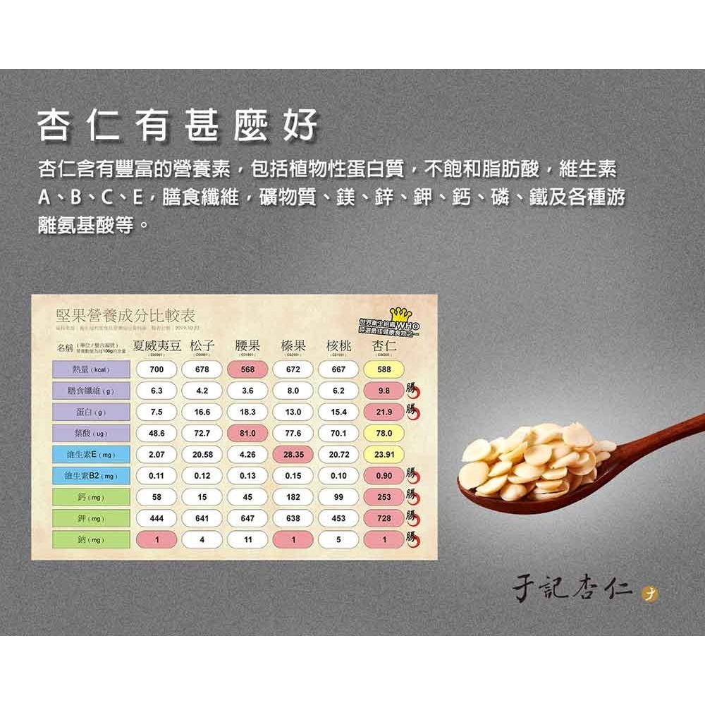 【于記杏仁】純杏仁粉450g(百分之百純杏仁粉、無糖、杏仁粉)-細節圖3