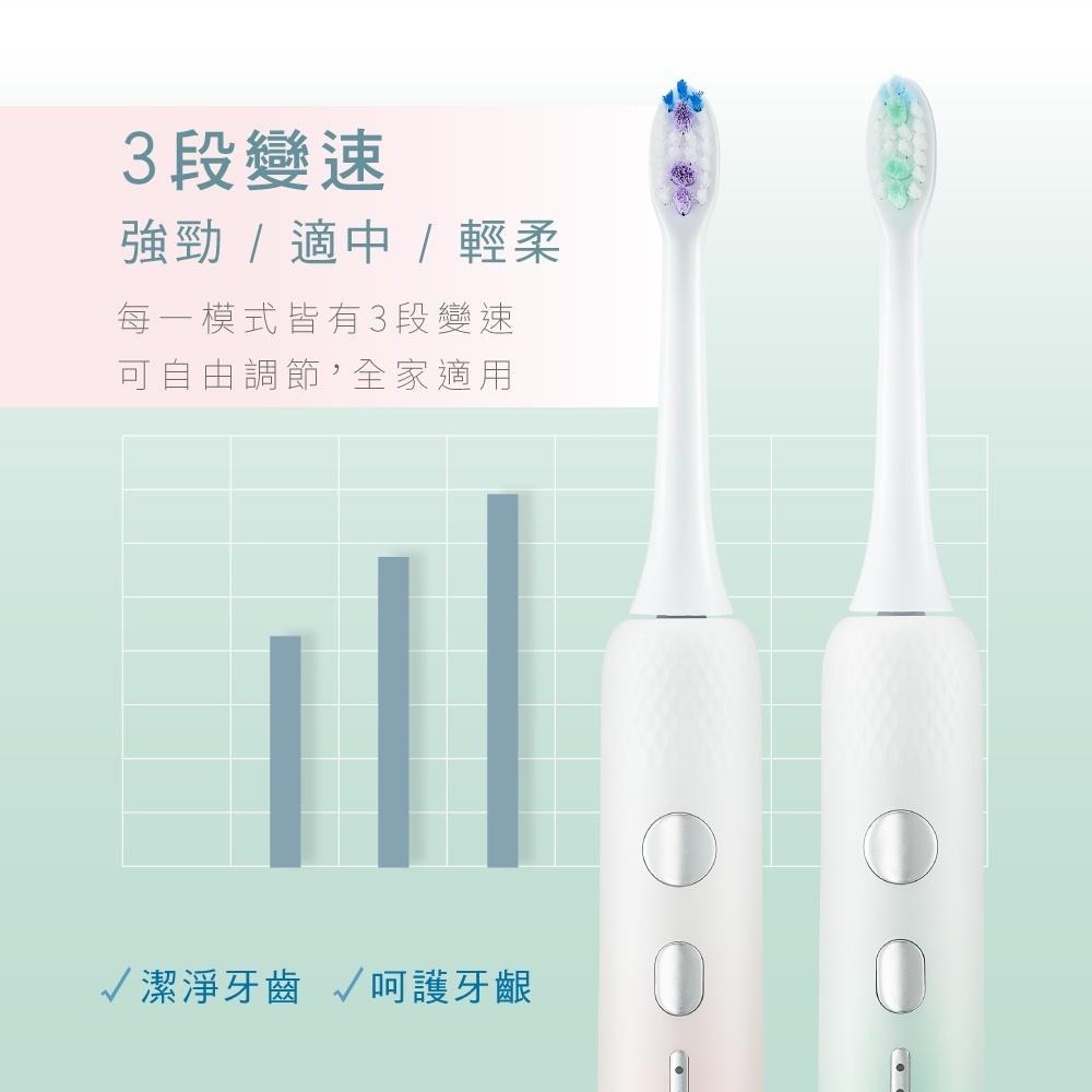 【KINYO】漸層音波電動牙刷(ETB-820) 附刷頭x2 杜邦刷毛 IPX7 | 牙周保健-細節圖5