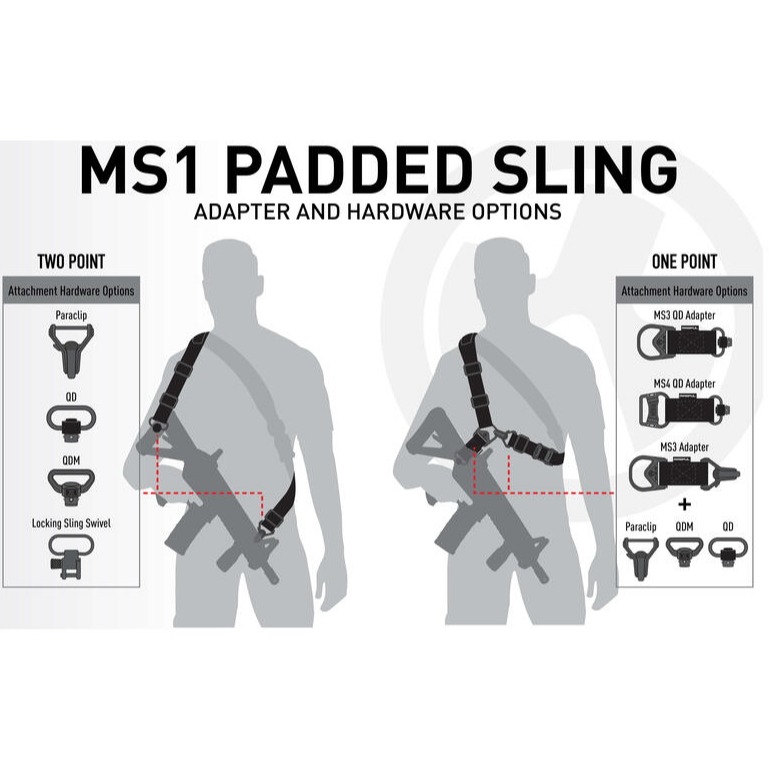 《HT》Magpul 麥格普 MAG545 BLK MS1 Padded Sling 肩墊型 雙點槍背帶 黑色-細節圖7