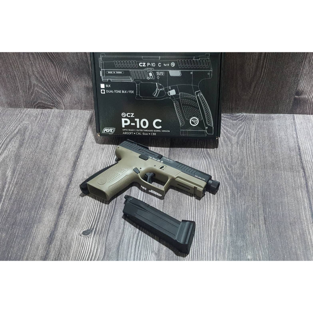 《HT》ASG CZ P-10C CO2 短槍 豪華版/終極版/槍套版 黑沙 19924-細節圖3