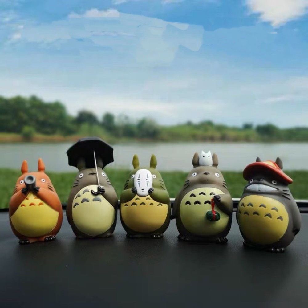 TOTORO 吉卜力 宮崎駿 龍貓 魔女宅急便 黑貓 琪琪 吉吉 龍貓巴士 無臉男 卡通 公仔 玩具 擺件 動漫-細節圖3