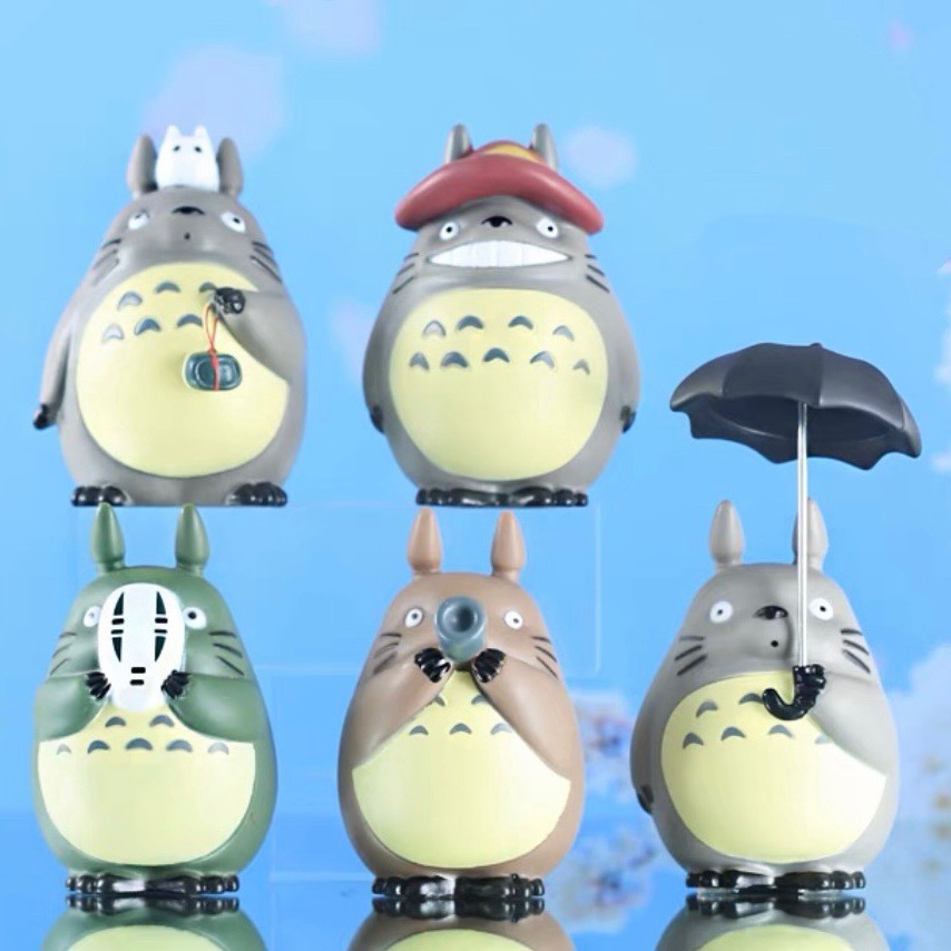 TOTORO 吉卜力 宮崎駿 龍貓 魔女宅急便 黑貓 琪琪 吉吉 龍貓巴士 無臉男 卡通 公仔 玩具 擺件 動漫-細節圖4