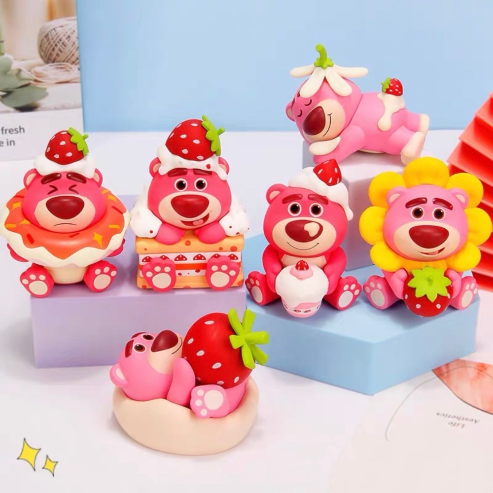 Disney 迪士尼 皮克斯 玩具總動員 草莓熊 胡迪 巴斯光年 翠絲 熊抱哥 彈簧狗 三眼怪 玩具 公仔 擺件 蛋糕-細節圖8
