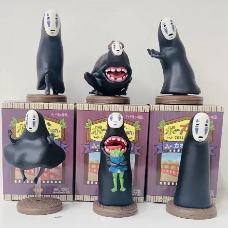 TOTORO 吉卜力 宮崎駿 無臉男 龍貓 千尋 神隱少女 蛋糕 擺件 擺飾 可愛 造型 玩具 療癒 動漫 卡通 盒玩-細節圖5