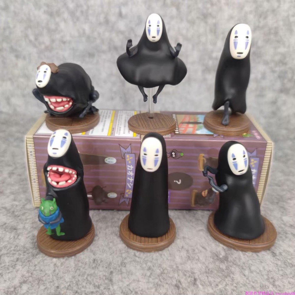 TOTORO 吉卜力 宮崎駿 無臉男 龍貓 千尋 神隱少女 蛋糕 擺件 擺飾 可愛 造型 玩具 療癒 動漫 卡通 盒玩-細節圖6